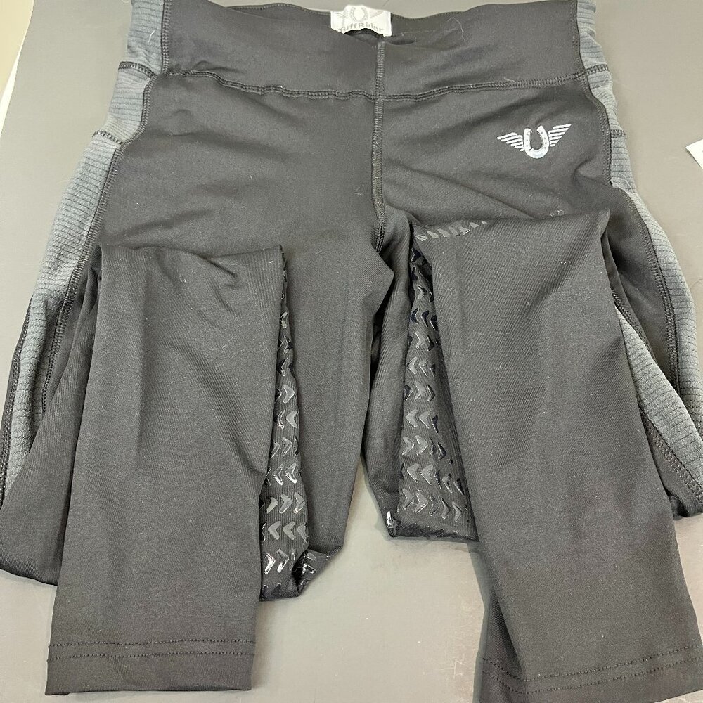 Women's Black Tuff Rider Knee Patch Riding Breeches, Tights, Size M